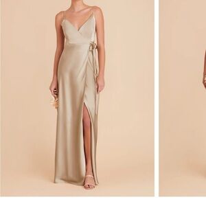 Birdy Grey Cindy Satin Dress in Champagne
